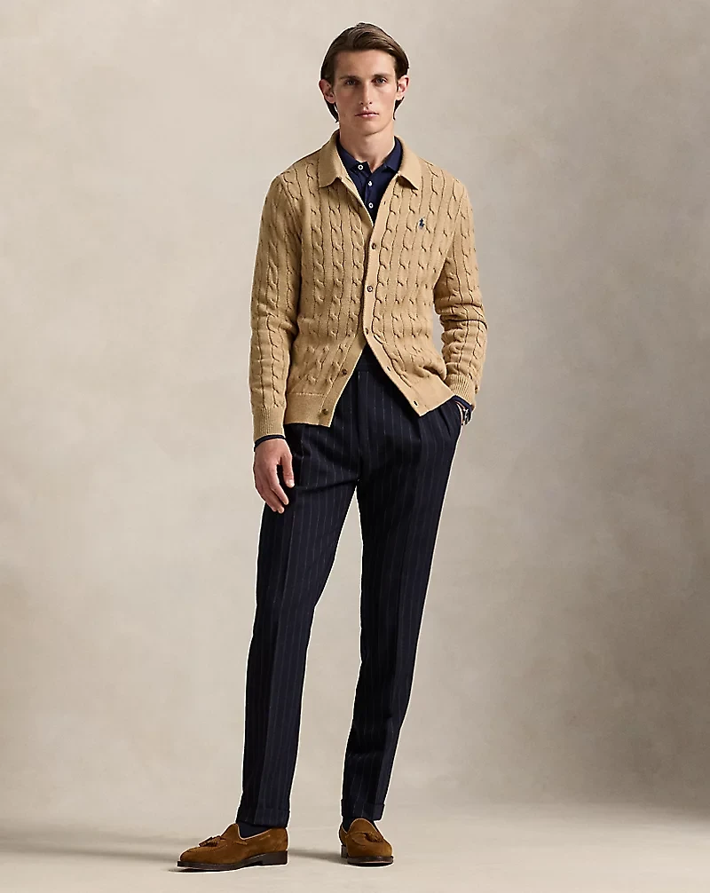 Cable-Knit Cotton Cardigan
