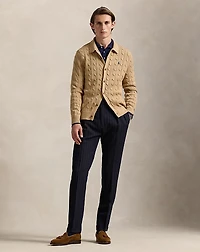 Cable-Knit Cotton Cardigan