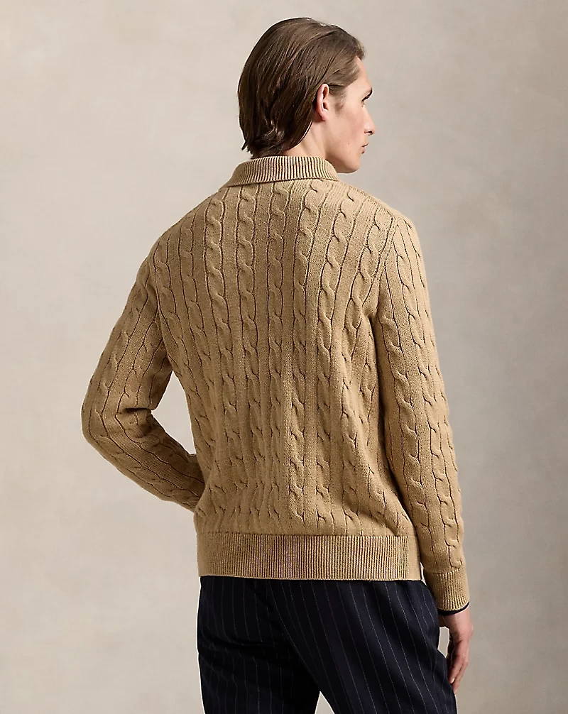 Cable-Knit Cotton Cardigan