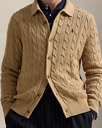 Cable-Knit Cotton Cardigan