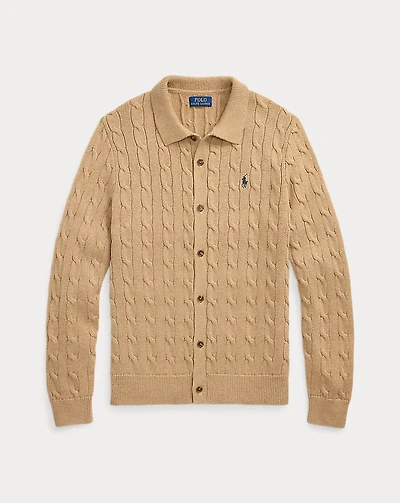 Cable-Knit Cotton Cardigan