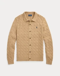 Cable-Knit Cotton Cardigan