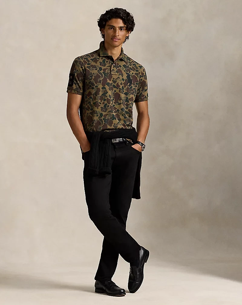 Classic Big Pony Camo Mesh Polo Shirt