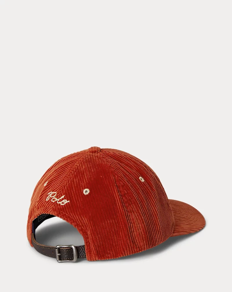 The Ralph Logo Corduroy Ball Cap