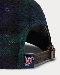 P-Wing Plaid Wool-Blend Ball Cap
