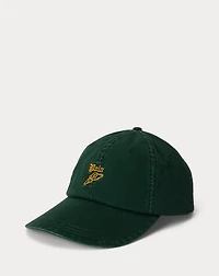 Long-Bill Embroidered Twill Cap
