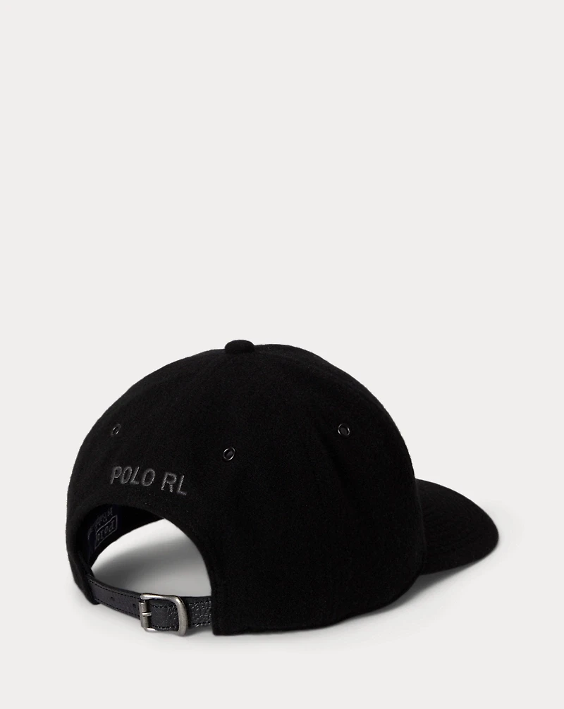 Washed Wool Twill Ball Cap