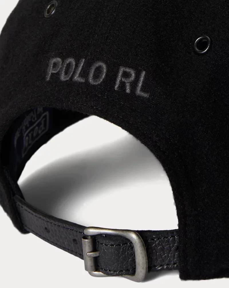 Washed Wool Twill Ball Cap
