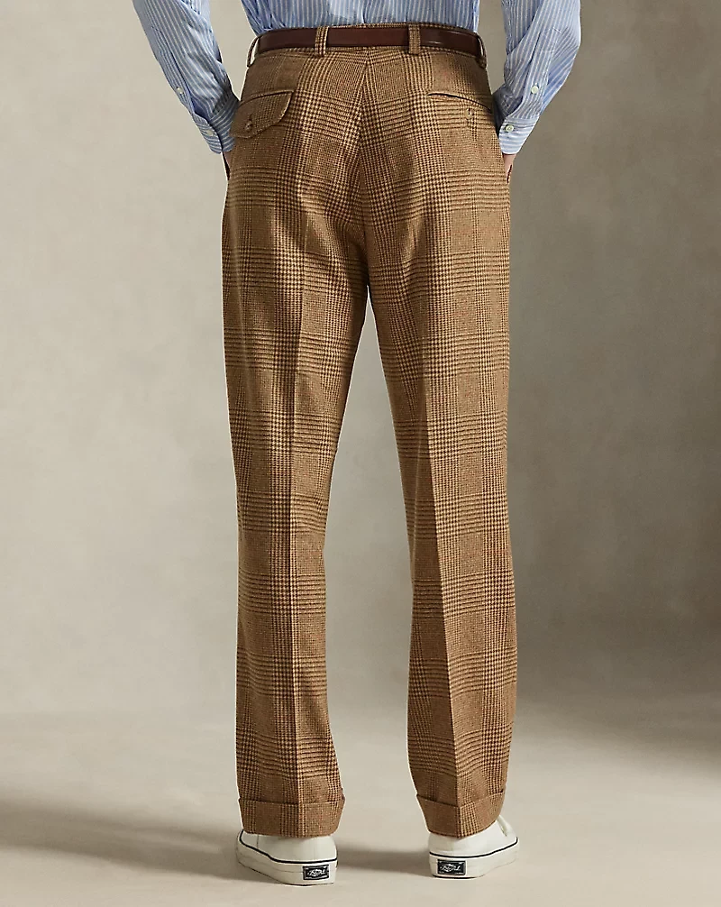 Whitman Relaxed Glen Plaid Pleated Pant