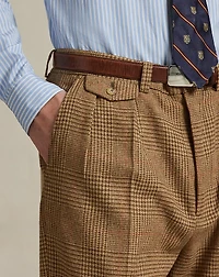 Whitman Relaxed Glen Plaid Pleated Pant