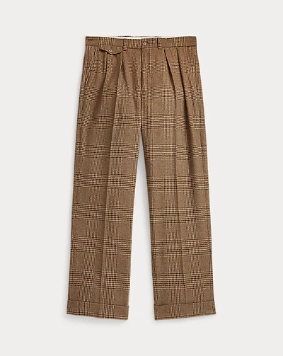 Whitman Relaxed Glen Plaid Pleated Pant