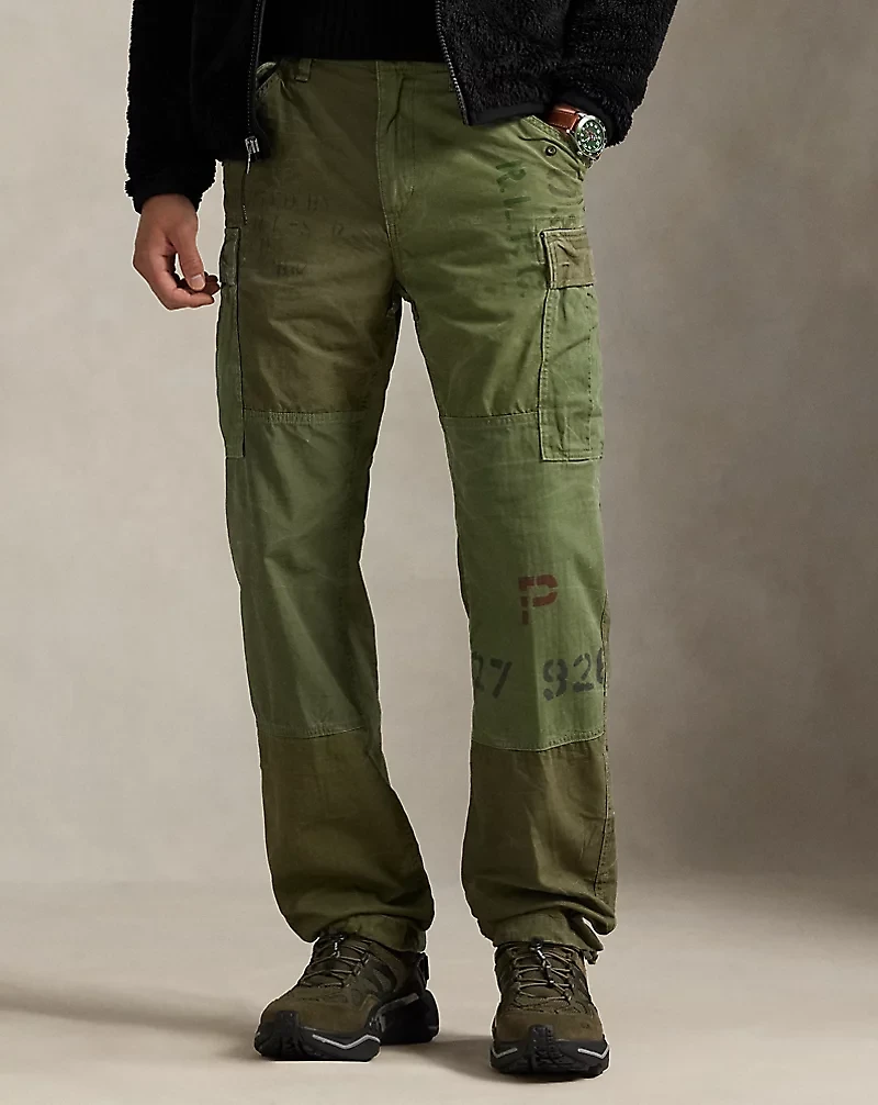 Classic Fit Patchwork Cargo Pant