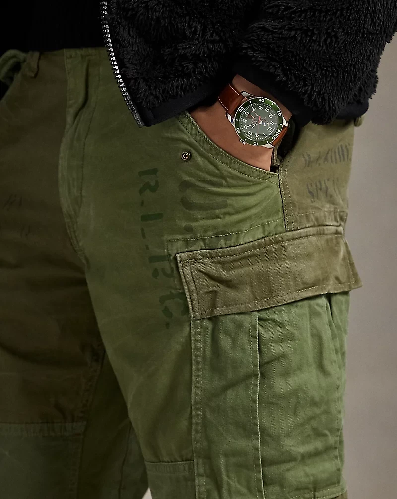 Classic Fit Patchwork Cargo Pant