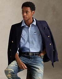 Classic Fit Western Oxford Shirt