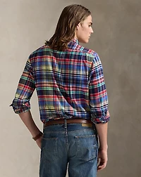 Classic Fit Plaid Brushed Twill Shirt
