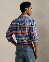 Classic Fit Plaid Brushed Twill Shirt