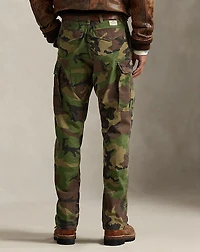 Classic Fit Camo Canvas Cargo Pant