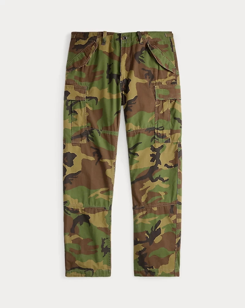 Classic Fit Camo Canvas Cargo Pant