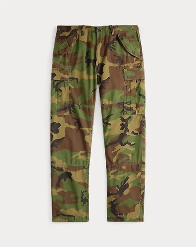 Classic Fit Camo Canvas Cargo Pant
