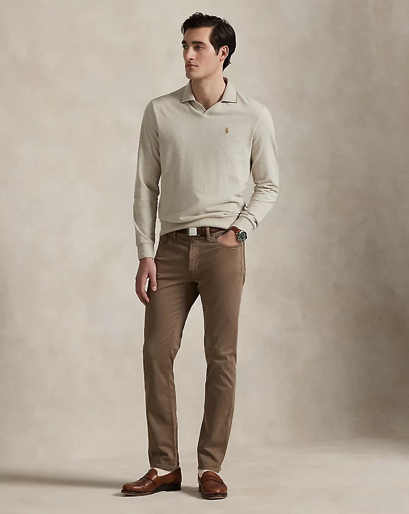 Textured Jersey Polo Shirt