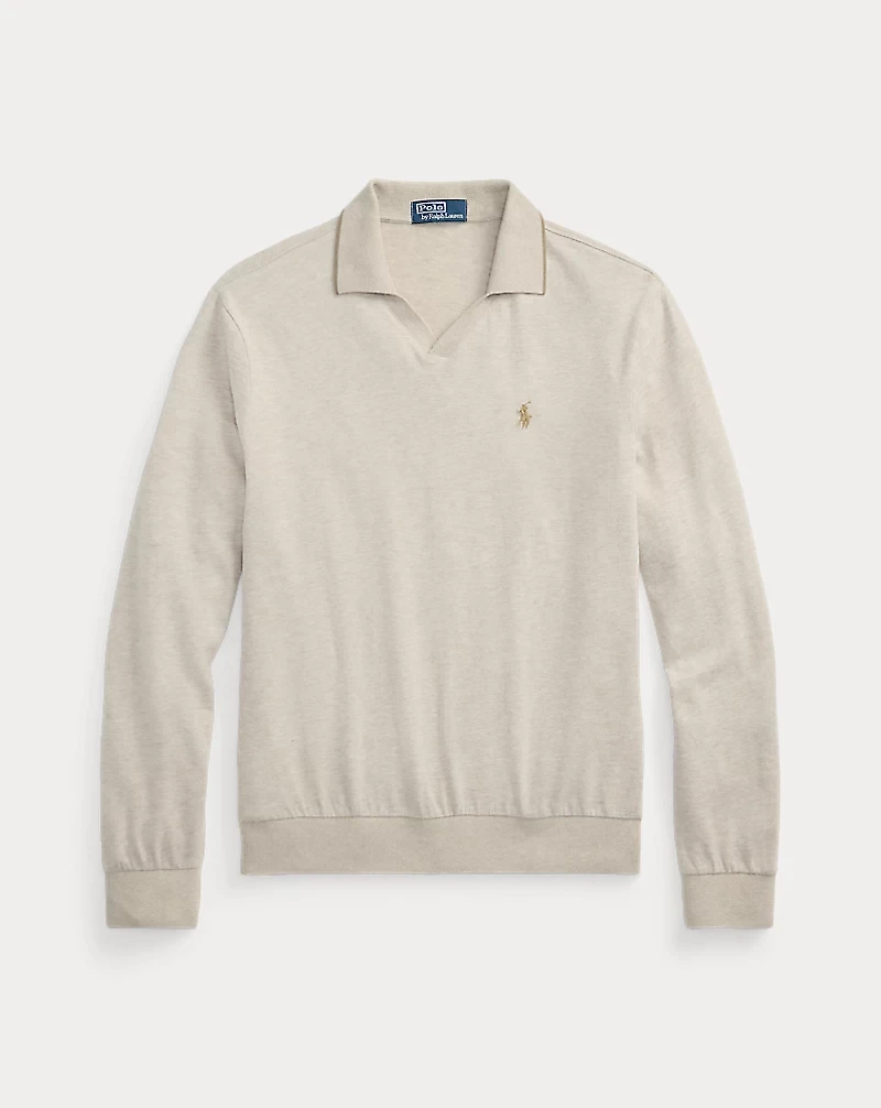 Textured Jersey Polo Shirt