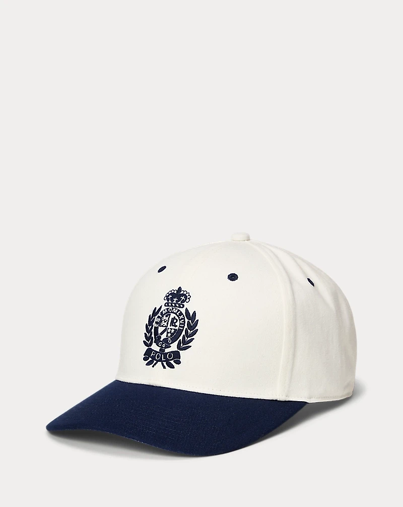 Two-Tone Crest Twill Ball Cap