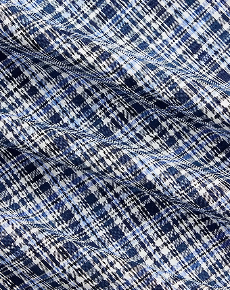 Classic Fit Plaid Poplin Shirt
