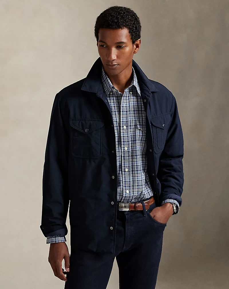 Classic Fit Plaid Poplin Shirt
