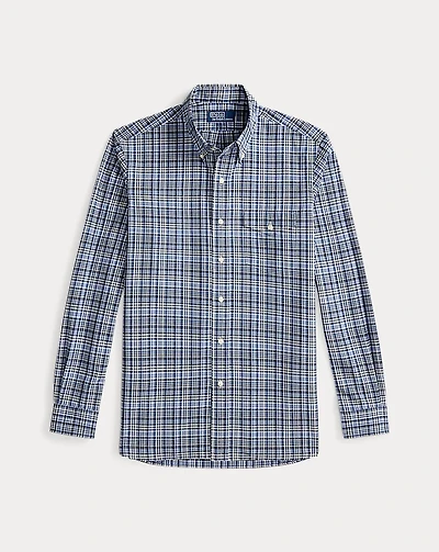 Classic Fit Plaid Poplin Shirt