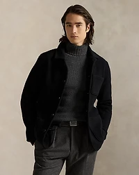 Wool-Blend Utility Shirt Jacket