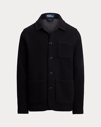 Wool-Blend Utility Shirt Jacket