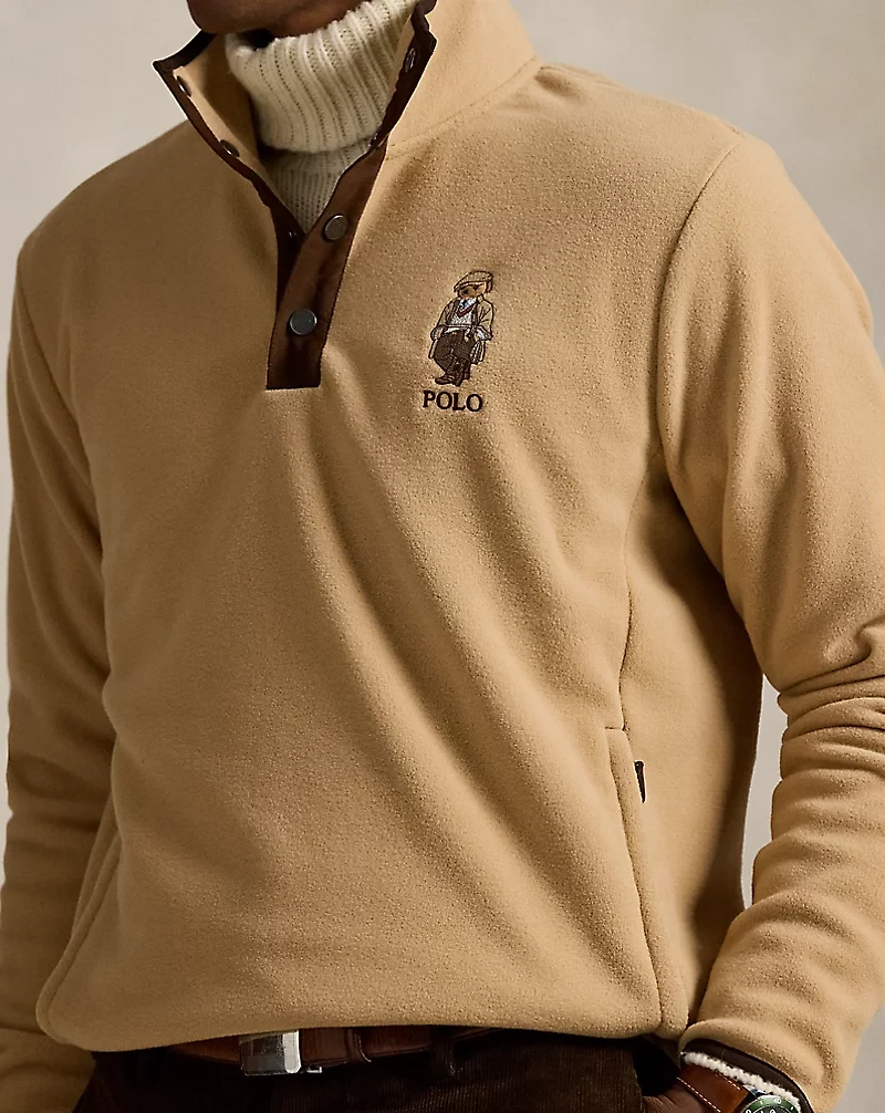 Polo Bear Brushed Fleece Pullover