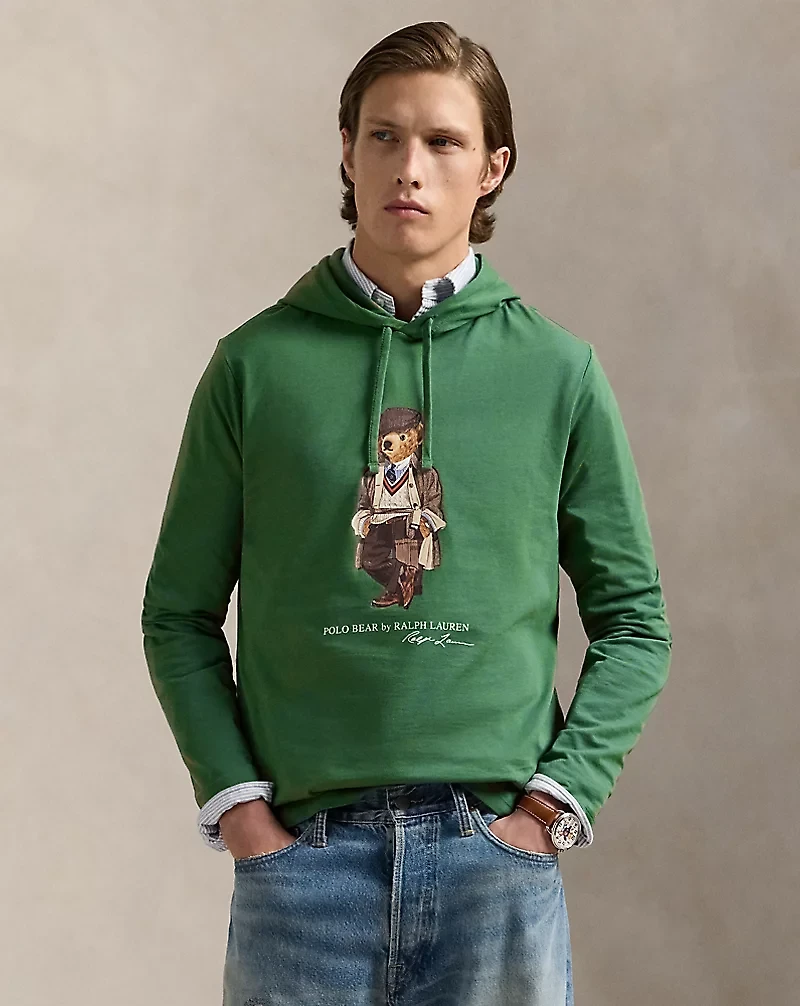 Polo Bear Jersey Hooded T-Shirt