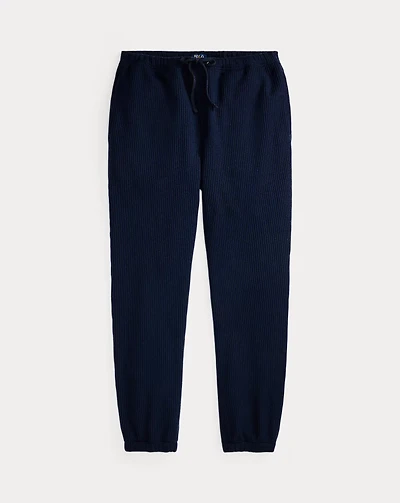 Waffle-Knit Fleece Sweatpant