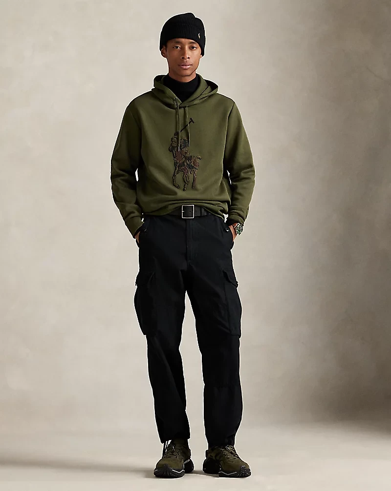 Camo Big Pony Double-Knit Hoodie