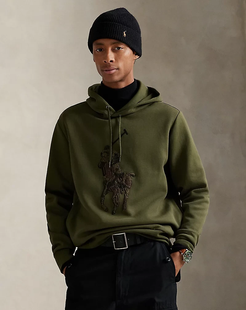 Camo Big Pony Double-Knit Hoodie