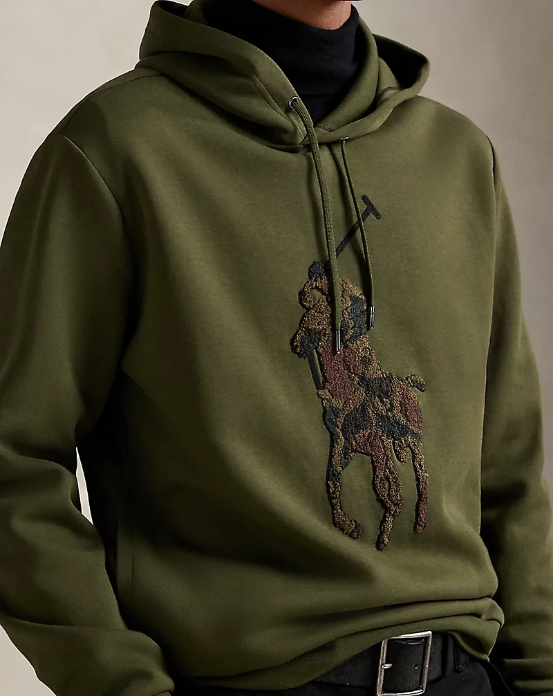 Camo Big Pony Double-Knit Hoodie