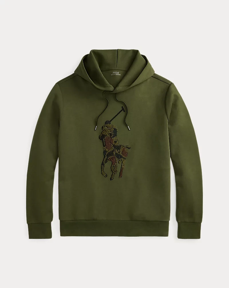 Camo Big Pony Double-Knit Hoodie