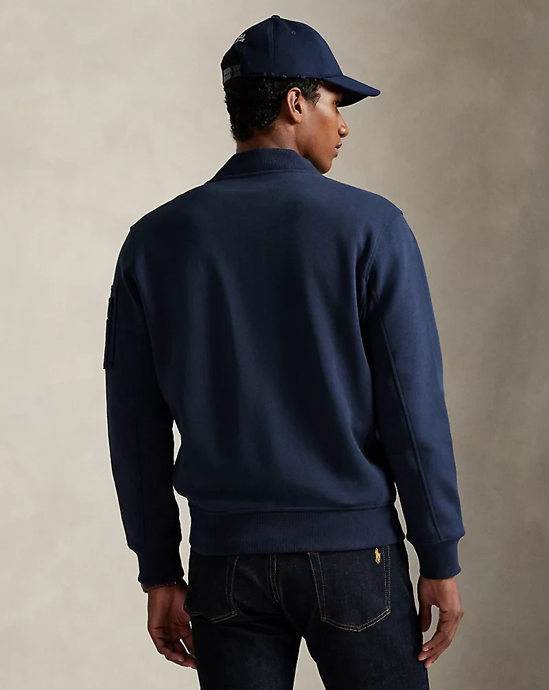 Double-Knit Bomber Jacket