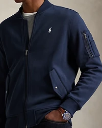 Double-Knit Bomber Jacket