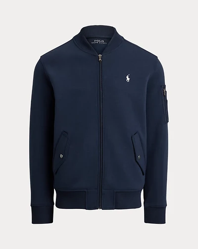 Double-Knit Bomber Jacket
