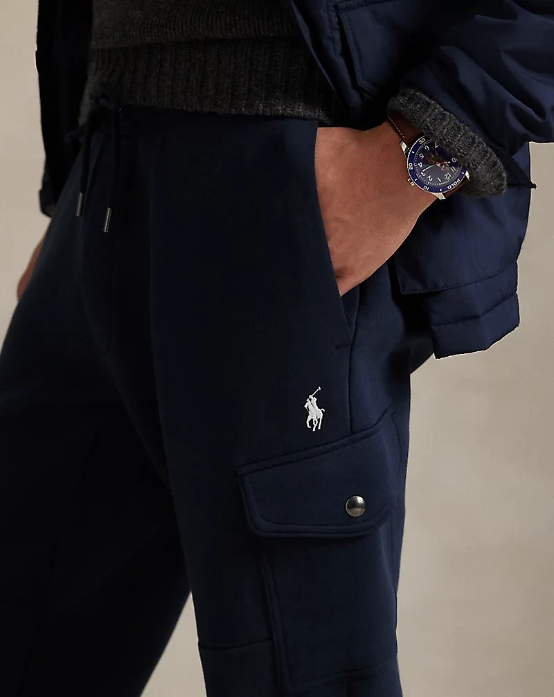 Double-Knit Cargo Jogger Pant