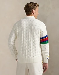 US Open Umpire Cable-Knit Cardigan
