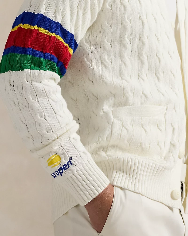 US Open Umpire Cable-Knit Cardigan