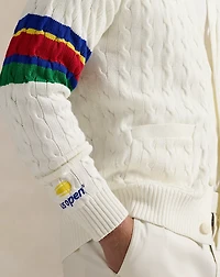 US Open Umpire Cable-Knit Cardigan