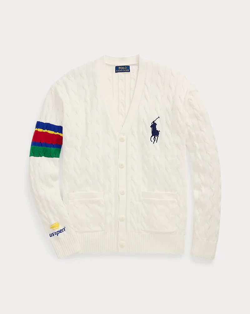 US Open Umpire Cable-Knit Cardigan