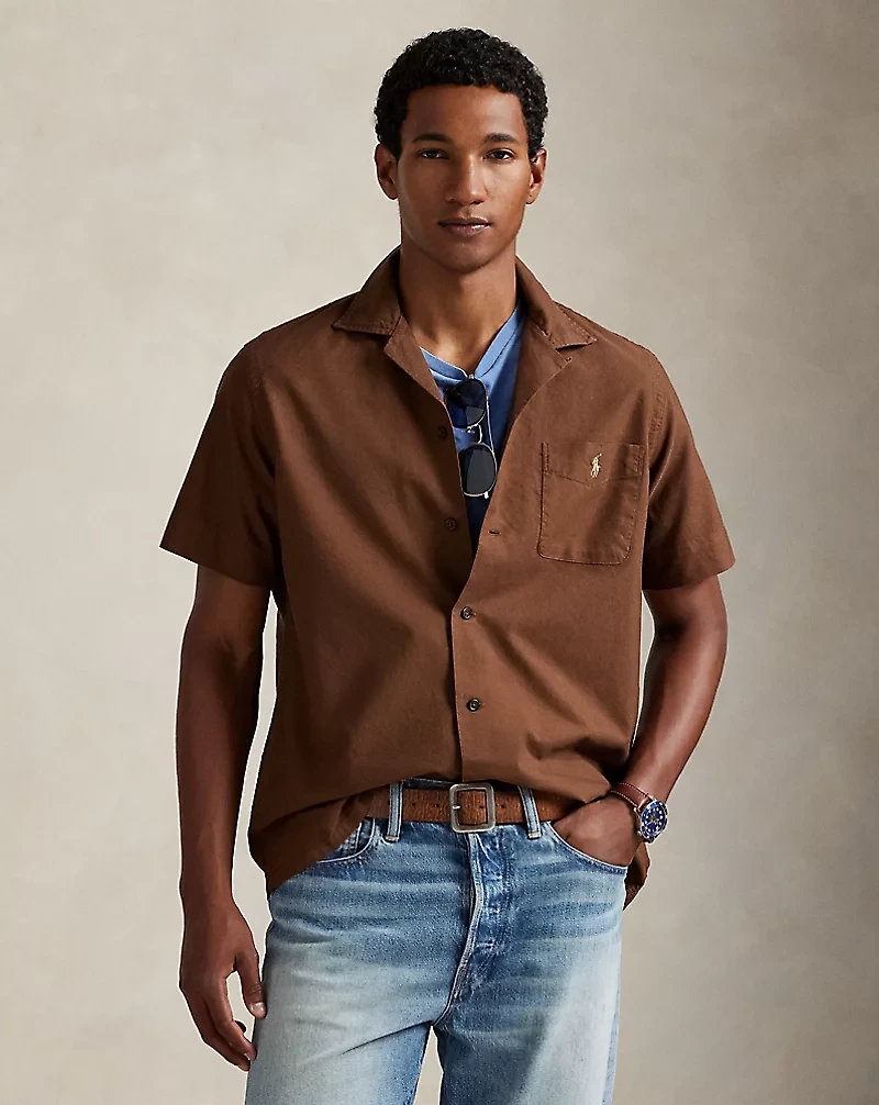 Classic Fit Oxford Camp Shirt
