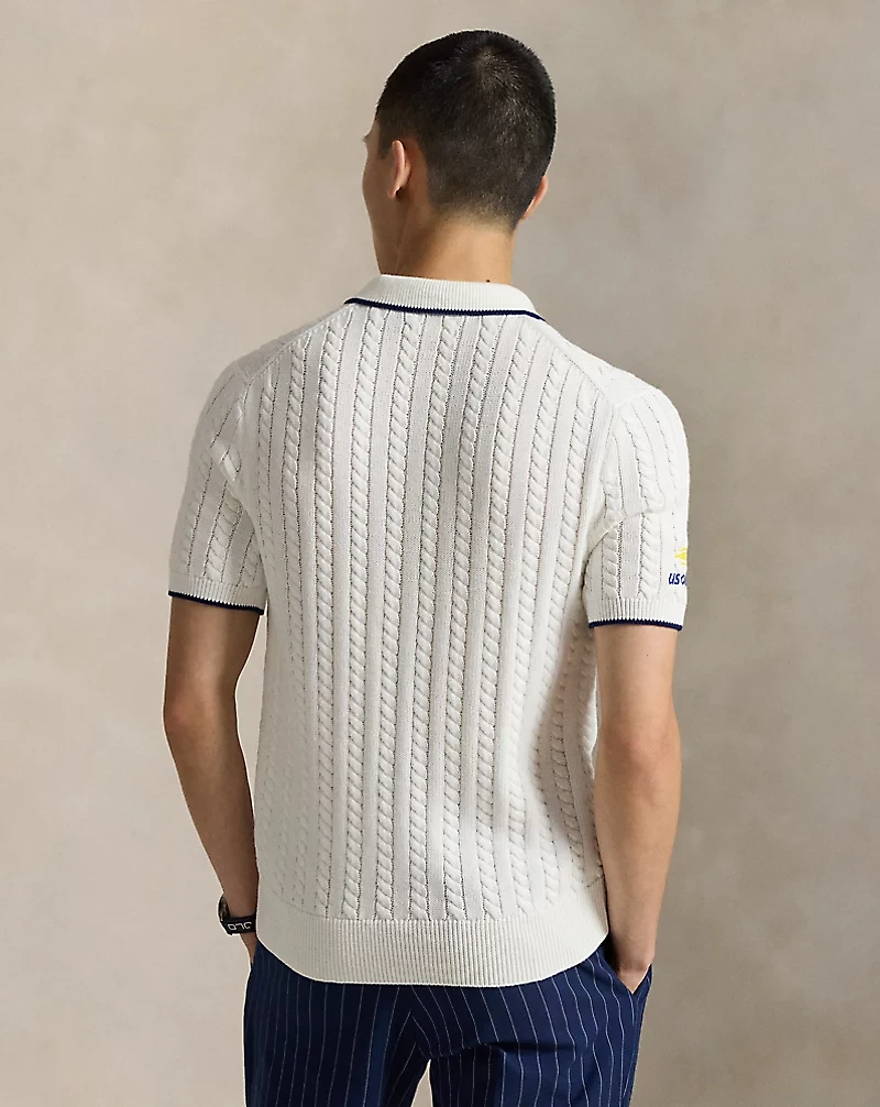 US Open Cable-Knit Cotton Sweater