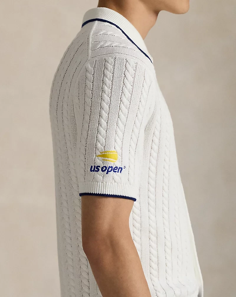 US Open Cable-Knit Cotton Sweater