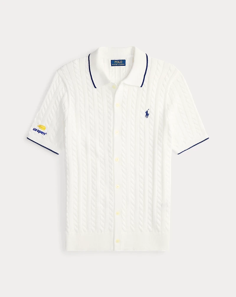 US Open Cable-Knit Cotton Sweater